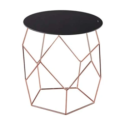 Image of ASPECT Origami Side Table, Copper/Black, 42 x 46 cm