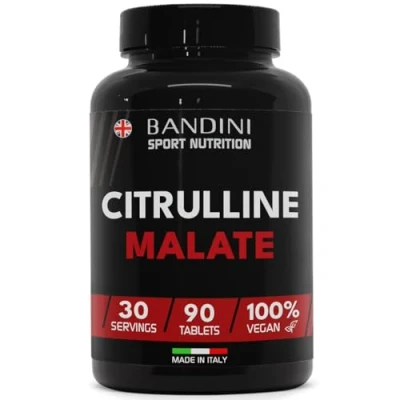 Image of Bandini® Citrulline Malate 90 Tablets 3000 mg per Daily Dose Extra High Dosage (1 Month Coverage) 100% Vegan L from Fermentation for Athletes and Bodybuilders