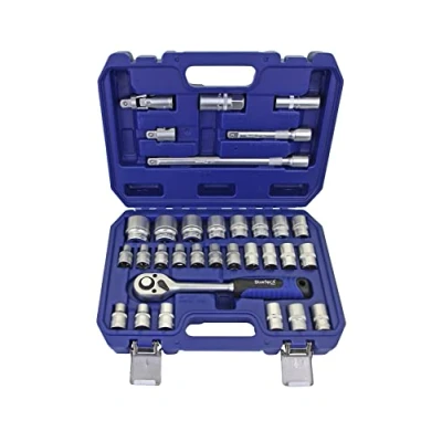 Image of Blue Spot Tools 32 PCE 1/2&quot; Hex &amp; 12 Point Socket Set (8 32mm) (10 19mm)