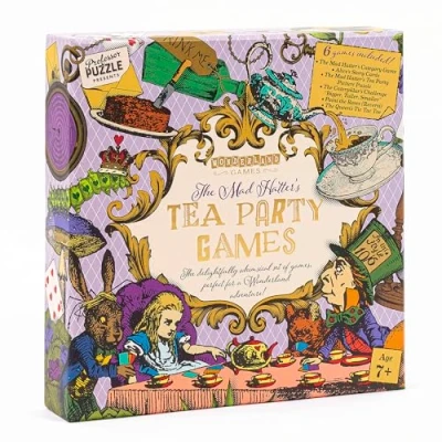 Image of Professor Puzzle Mad Hatter&#039;s Tea Party Games Set Ages 7+ 1+ Players