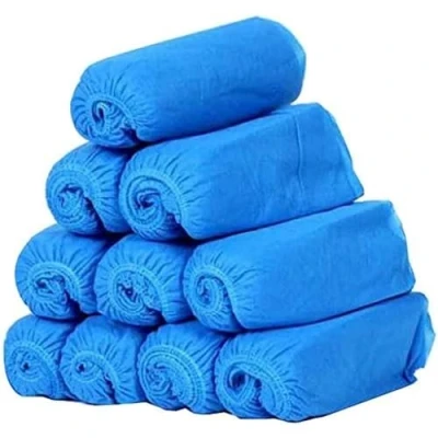 Image of G4GADGET 30 pcs Disposable Shoe Cover Blue Anti Slip Cleaning Overshoes Boot Safety