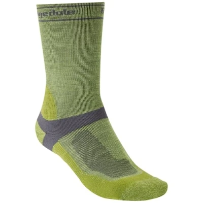 Image of Bridgedale MTB Mid Season T2 Merino Sport Mens Boot Length Mountain Bike Socks Green, XL