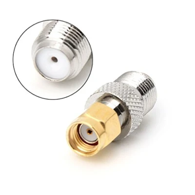 Image of fivekim F Female Jack To Sma Socket Straight Rf Coax Adapter Plug Connectors And Terminals