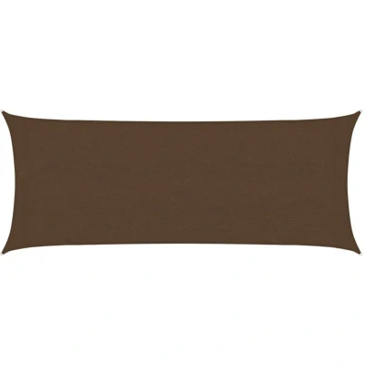 Image of vidaXL Sunshade Sail 160 g/m² Brown 2x4.5 m HDPE