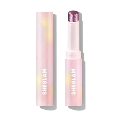 Image of SHEGLAM Crystal Jelly Glaze Eye Shadow Stick Eyeliner Brightener Pencil with Brush Easy to Blend Long Lasting Shimmer Violet Crush