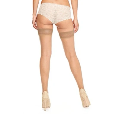 Image of Charnos Women&#039;s 1PP 7 Denier Simply Bare Hold Stockings, DEN, Beige (Natural Tan), Small