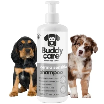 Image of Derma Sensitive Dog Shampoo by Buddycare With Aloe Vera and Pro Vitamin B5 (500ml)