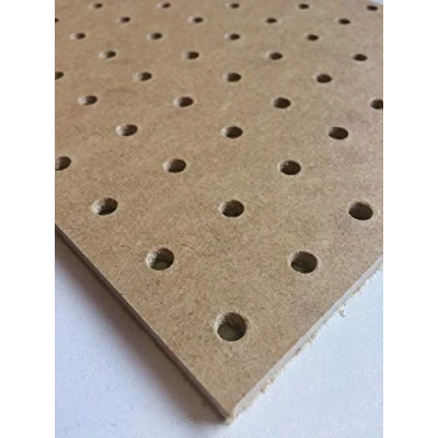 Image of 6mm Thick Wooden Pegboard 120cm x 60cm 25mm Hole centres 7mm