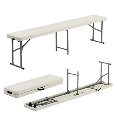 Image of 180cm Four Person Folding Trestle Bench By Harbour Housewares