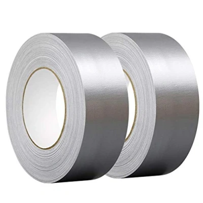 Image of YTBUBOR 2 Rolls Strong Heavy Duty Silver Duct Tape 50mm x 50m