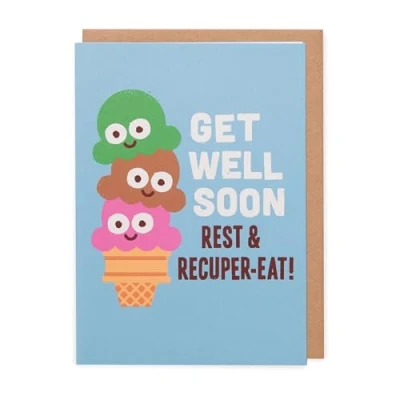 Image of Kindred Rest And Recuper Eat Get Well Card