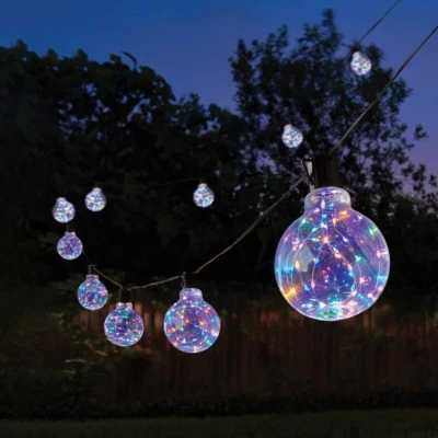 Image of 4.5m Set of 10 Connectable Galaxy Festoon Firefly String Lights with Multi Coloured LEDs