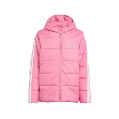 Image of adidas Unisex Kids ESSENTIALS 3 STRIPES PADDED JACKET, Pink Fusion/White, 9 10 Years