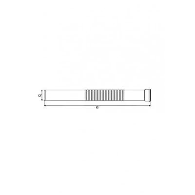 Image of Push Fit Flexible Waste Pipe Connector 32mm Length 220mm Flexi Water Tube Adaptor