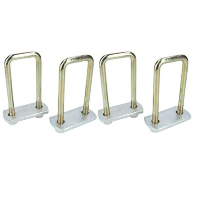 Image of 4 Pack M10 40mm x 110mm U Bolt N with Plates &amp; Nuts HIGH TENSILE