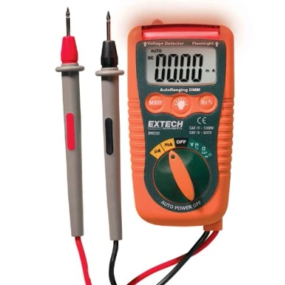 Image of Extech Instruments DM220 Mini Pocket Multi Meter with Non Contact Voltage Detector