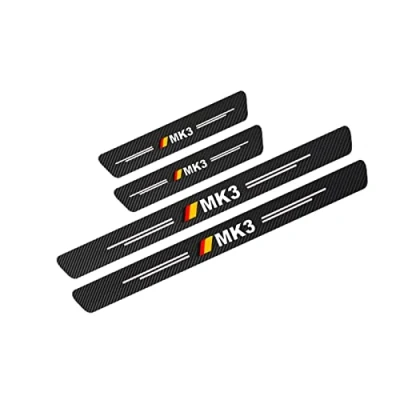 Image of KBUYS 4Pcs Car Protector Door Sill Stickers Compatible With Volkswagen VW Golf MK1 MK2 MK3 MK4 MK5 MK6 MK7 MK8 Accessories (Color : MK3)