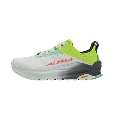 Image of ALTRA Olympus 6 Trail Running Shoe for Women, Grey/Lemon Green, 9 UK