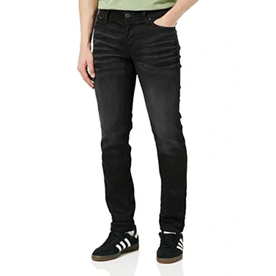 Image of Jack &amp; Jones MIKE Straight leg jeans, Men&#039;s, Size: 32x34, Black denim