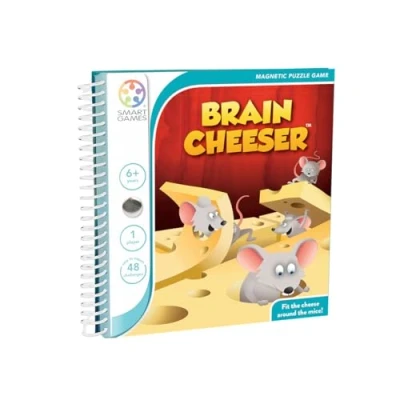 Image of smart games Brain Cheeser, Magnetic Puzzle Game with 48 Challenges, 6+ Years