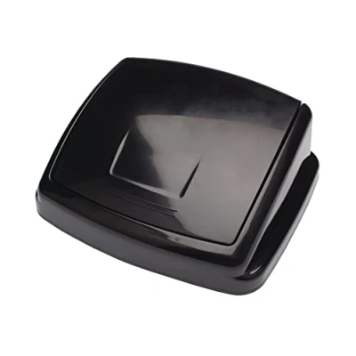 Image of 2Work Swing Bin Lid 50 Litre Plastic Black H10L26LVW