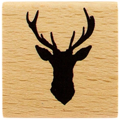 Image of Florilèges Design Stamp fb216016 Deer Silhouette 4 x 2.5 cm