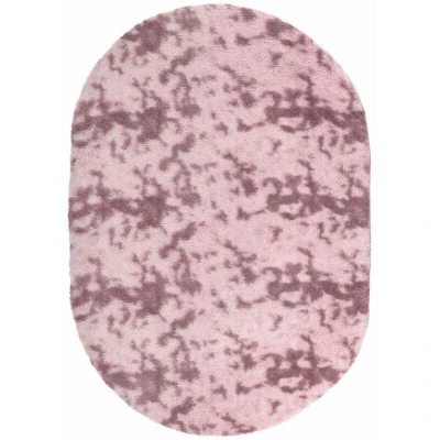 Image of vidaXL Shaggy Rug High Pile NAVARRA Dusty Pink 300x200 cm Polyester