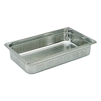 Image of Matfer Bourgeat Stainless Steel Perforated 1/1 Gastronorm Tray 55mm