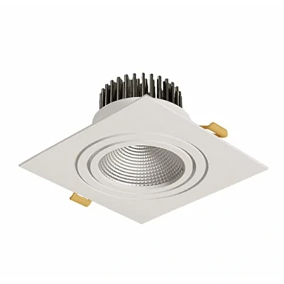 Image of TEKLED LED Tilt Recessed Rectangle Downlight IP20 CRI90 White / 4000K Cool 10 W