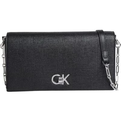 Image of Calvin Klein MINI Chain BAG Across body bag, Women&#039;s, Size: One Size, Black