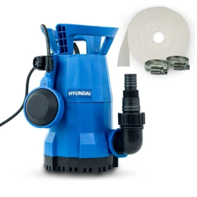 Image of Hyundai 250W Submersible Water Pump, 25 32mm / 1 1/2&quot; Hose, Lightweight, Clean Water, 6m Lift