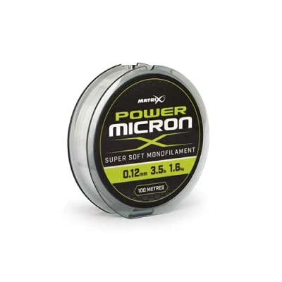 Image of Matrix Power Micron X 0.12mm 3.5lb 100m accurate dia. Low Viz Hooklength and Pole Rig Fishing Line