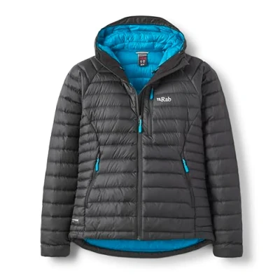 Image of Rab Women&#039;s Microlight Alpine Down Jacket for Trekking, Climbing, &amp; Skiing Black 10
