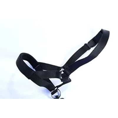 Image of L&amp;J Pets Uk Champion Padded Headcollar Dog Training Halter Stops Pulling Tool (2, Black)