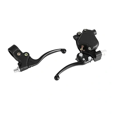 Image of 22mm Motorcycle Brake Lever,1 Pair Left Right Thumb Throttle Lever Black Fit for Mini Moto Quad Pit Bike ATV