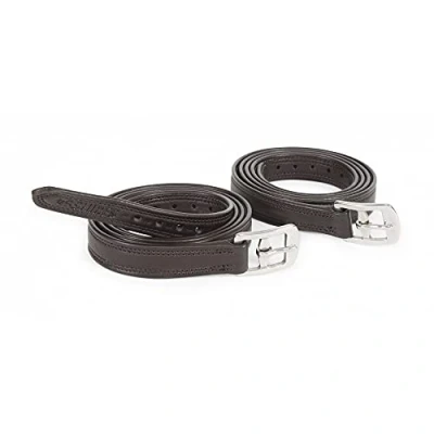 Image of Shires Easy Care Non Stretch Stirrup Leathers 36&quot; x 3/4 Havana