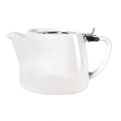 Image of Commercial Stump Teapot Tea Pot Jug Serve White 510ml Restaurant B&amp;B Hotel Cafe