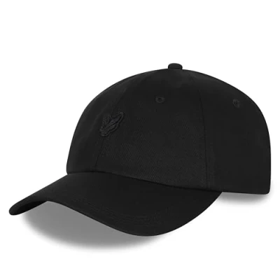 Image of Lyle &amp; Scott Tonal Eagle Baseball Cap Jet Black One Size
