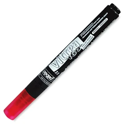 Image of Pebeo Vitrea 160 Glass Paint Frosted Marker, Pink