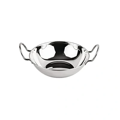 Image of Olympia Flat Bottomed Balti Serving Dish Large 241mm