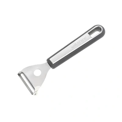 Image of Wiltshire Aspire Y Peeler, Stainless Steel, Potato, Fruit &amp; Vegetable Anti Slip Soft Touch Handle, Grey Silver, 17.5x5.5x1.5cm