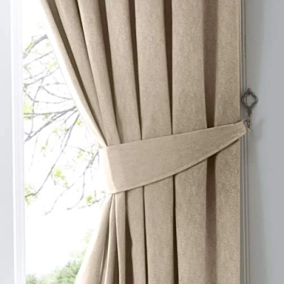 Image of Fusion Dijon Pair of Curtain Tiebacks, Natural