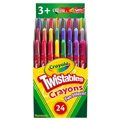 Image of CRAYOLA Twistables Special Effects Colouring Crayons Assorted Colours (Pack of 24), Simply Twist for More Fun No Need to Sharpen, Ideal Kids Aged 3+