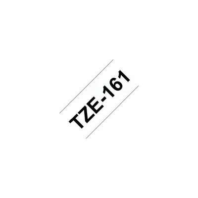 Image of Brother TZe 161 Black on clear Roll (3.56 cm x 8 m) 1 cassette(s) laminated tape for P Touch PT 3600, 530, 550, 9200, 9400, 9500, 9600, 9700, 9800, D800, P900, P950