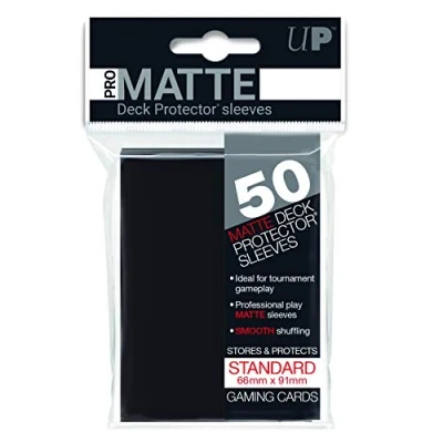 Image of Ultra Pro 12912 SLEEVES Matte d12 Card Game, Black