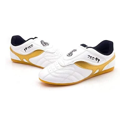 Image of TaiChi Kong Fu Shoes,Martial Arts Taekwondo Boxing Karate Training Shoes for Men Women (Color : White, Size 38)