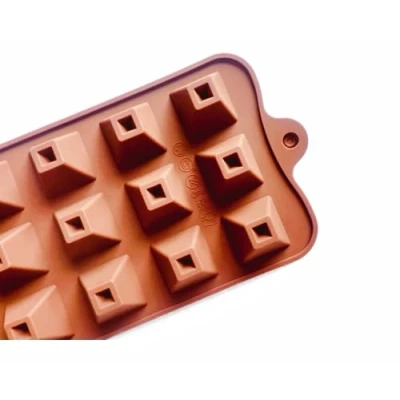Image of TTOA Pyramid Silicone Chocolate Mould Non Stick Candy Wax Melt , Ice Cube Cake Decorating