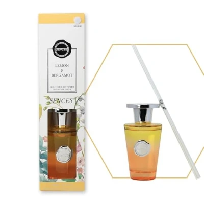 Image of Baltus Boutique Reed Diffuser with Sticks, 300ml Aromatherapy Scented Oil Set for Home Indoor Fragrance Lemon &amp; Bergamot