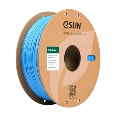 Image of eSUN PLA Filament 1.75mm, High Speed 3D Printer Dimensional Accuracy +/ 0.05mm, 1KG Spool (2.2 LBS) Speedy for Printers,Light Blue