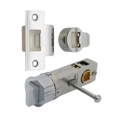 Image of Smart Push Button Privacy Quick Latch 57mm Backset Round Tubular in Polished Chrome
